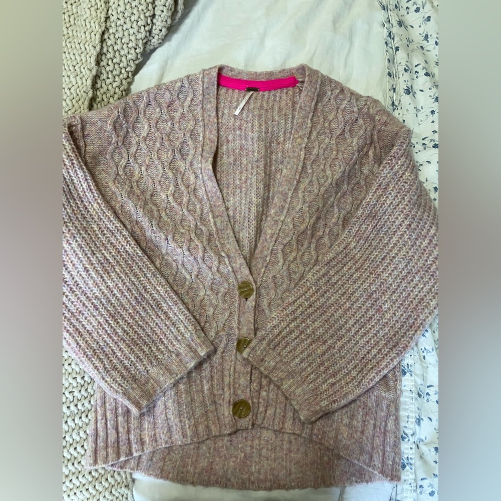Free People Button Cardigan